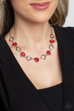 Load image into Gallery viewer, Contemporary Cupid - Red necklace
