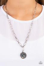 Load image into Gallery viewer, Stardust Saucer - Blue necklace
