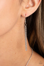 Load image into Gallery viewer, Stamped Sentiment - Silver necklace
