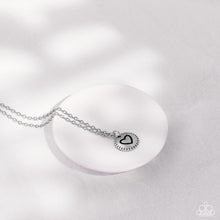 Load image into Gallery viewer, Stamped Sentiment - Silver necklace
