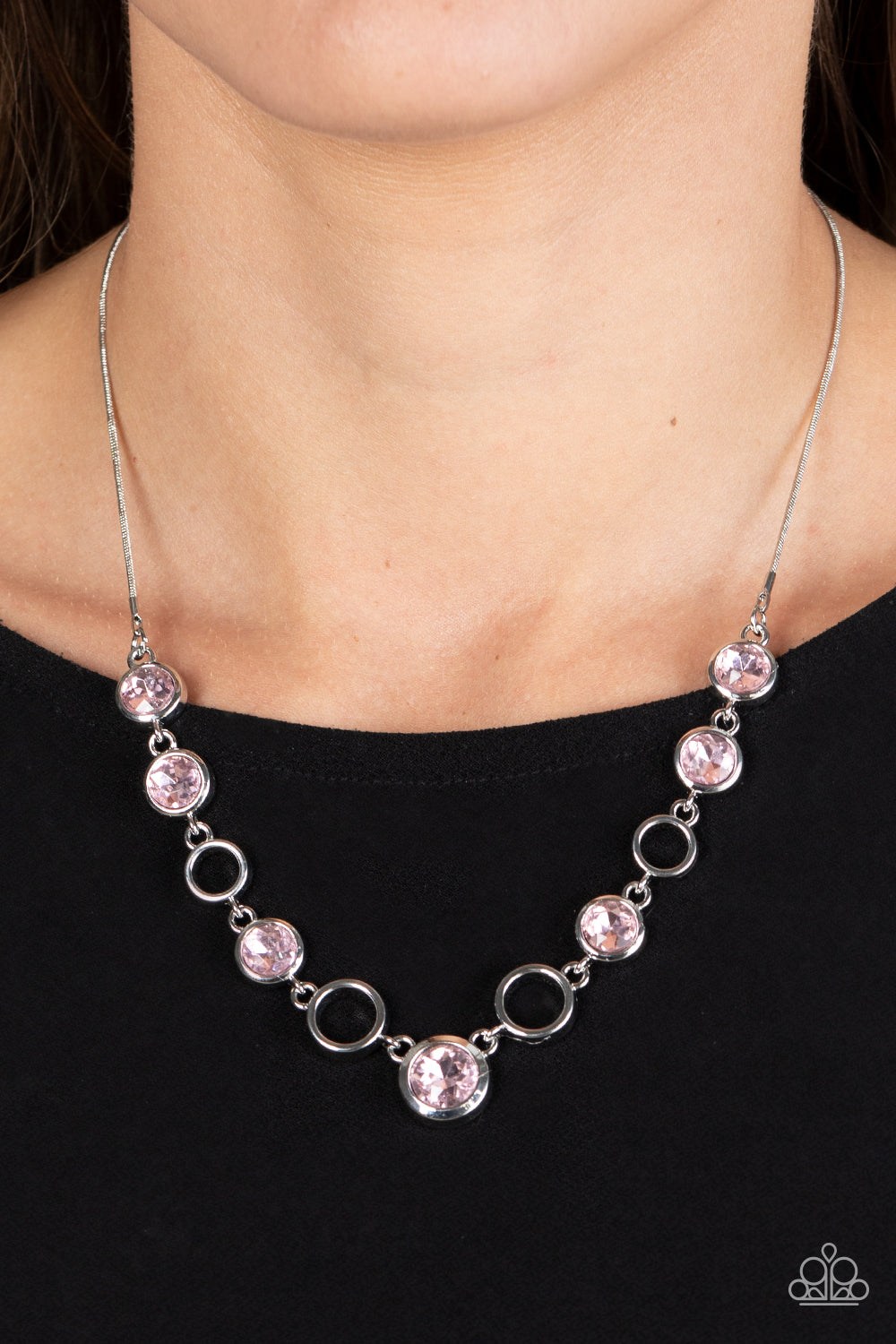 Elegantly Elite - Pink necklace