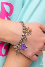 Load image into Gallery viewer, Turn Up the Charm - Purple bracelet
