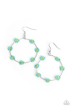 Load image into Gallery viewer, Dainty Daisies - Blue earrings
