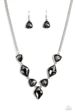Load image into Gallery viewer, Glittering Geometrics - Silver necklace
