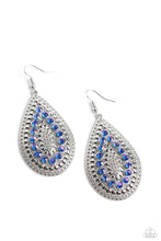 Load image into Gallery viewer, Spirited Socialite - Blue earrings
