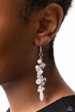 Load image into Gallery viewer, Cheeky Cascade - White earrings
