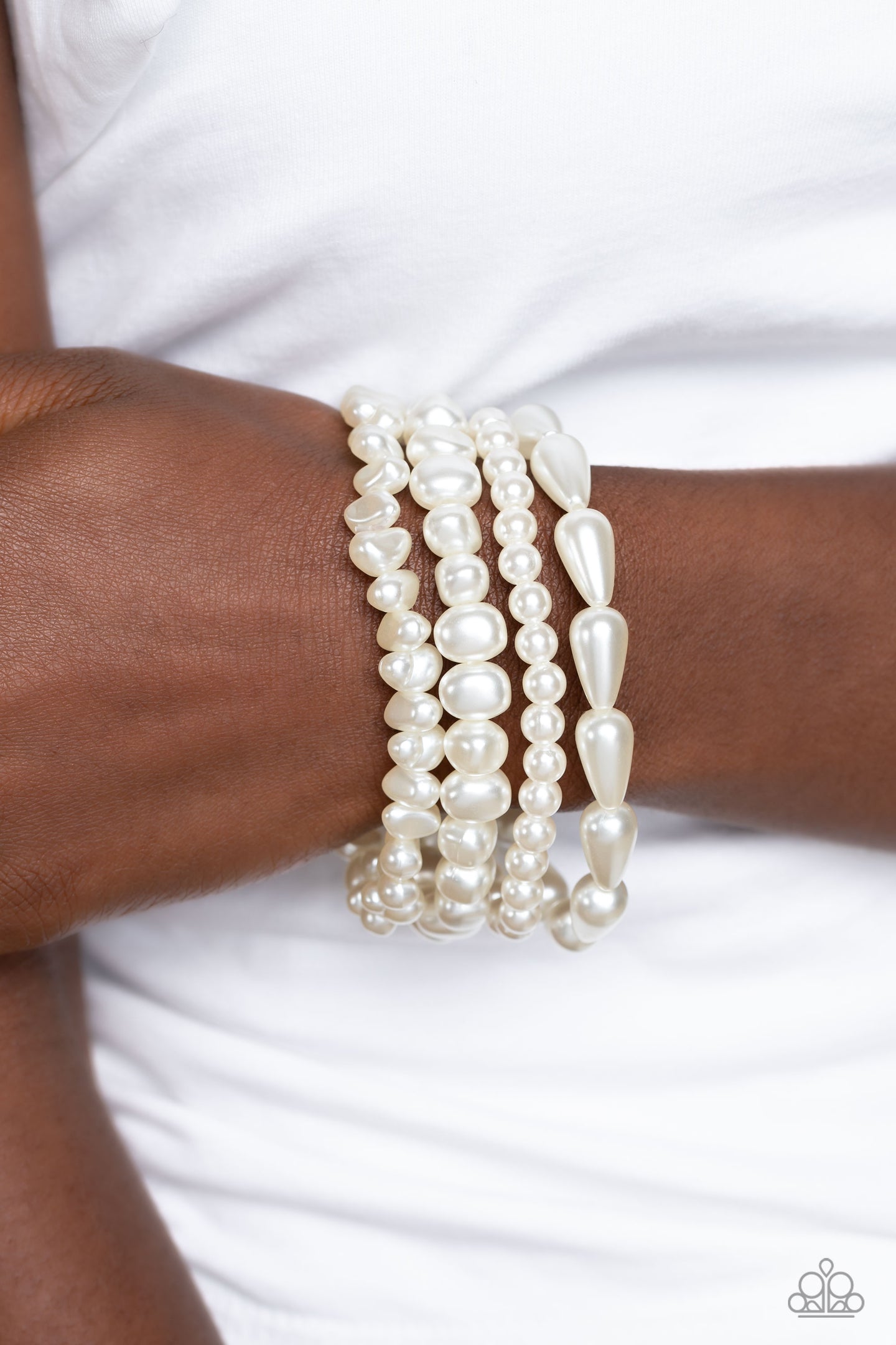 Gossip PEARL - White bracelet