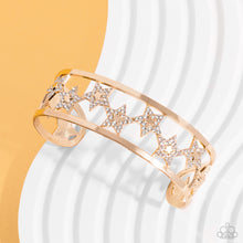 Load image into Gallery viewer, Starry Suffragette - Gold bracelet
