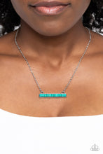 Load image into Gallery viewer, Barred Bohemian - Blue necklace
