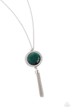Load image into Gallery viewer, Tallahassee Tassel - Green necklace
