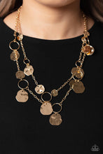 Load image into Gallery viewer, Hammered Horizons - Gold Necklaces
