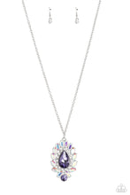 Load image into Gallery viewer, Over the TEARDROP - Purple necklace
