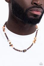 Load image into Gallery viewer, Stony Survivor - Brown necklace
