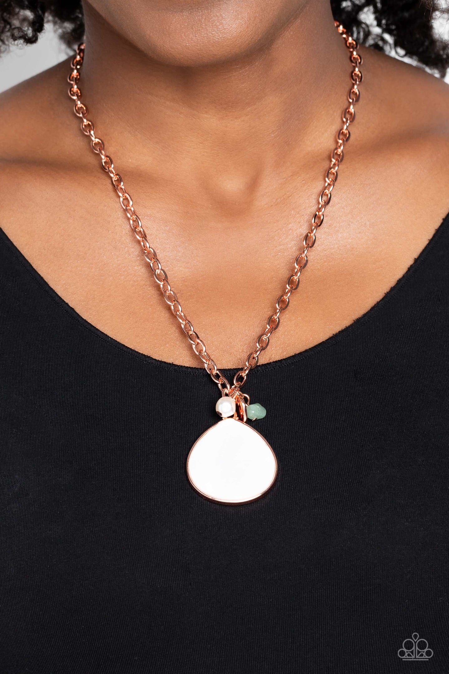 I Put A SHELL On You - Copper necklace