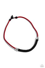 Load image into Gallery viewer, Corded Chivalry - Red necklace
