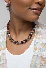 Load image into Gallery viewer, Warped Whimsicality - Brown necklace
