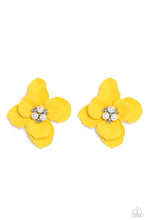 Load image into Gallery viewer, Jovial Jasmine - Yellow earrings
