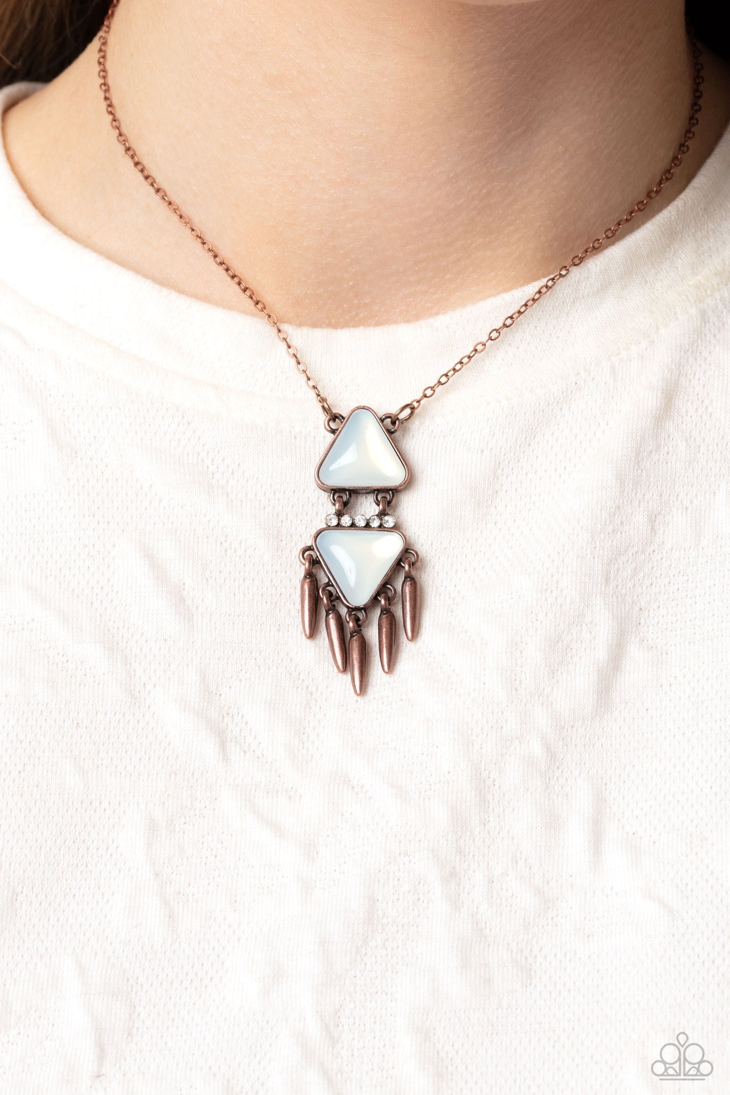 Under the FRINGE - Copper necklace