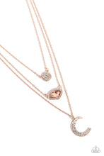 Load image into Gallery viewer, Lunar Lineup - Rose Gold necklace
