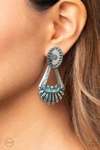 Load image into Gallery viewer, Casablanca Chandeliers - Blue earrings
