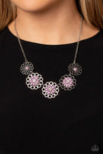 Load image into Gallery viewer, Mandala Mosaic - Purple necklace
