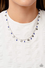 Load image into Gallery viewer, Sand Dollar Sass - Blue necklace
