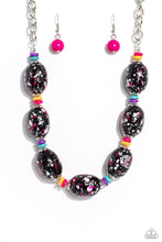 Load image into Gallery viewer, No Laughing SPLATTER - Pink necklace
