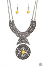 Load image into Gallery viewer, Fetching Filigree - Yellow necklace
