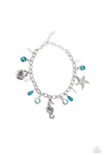 Load image into Gallery viewer, Seahorse Serenade - Blue bracelet

