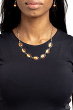 Load image into Gallery viewer, Framed in France - Orange necklace
