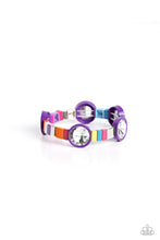 Load image into Gallery viewer, Multicolored Madness - Purple bracelet
