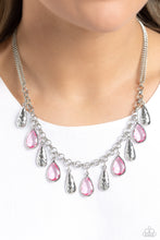 Load image into Gallery viewer, Teardrop Timbre - Pink necklace
