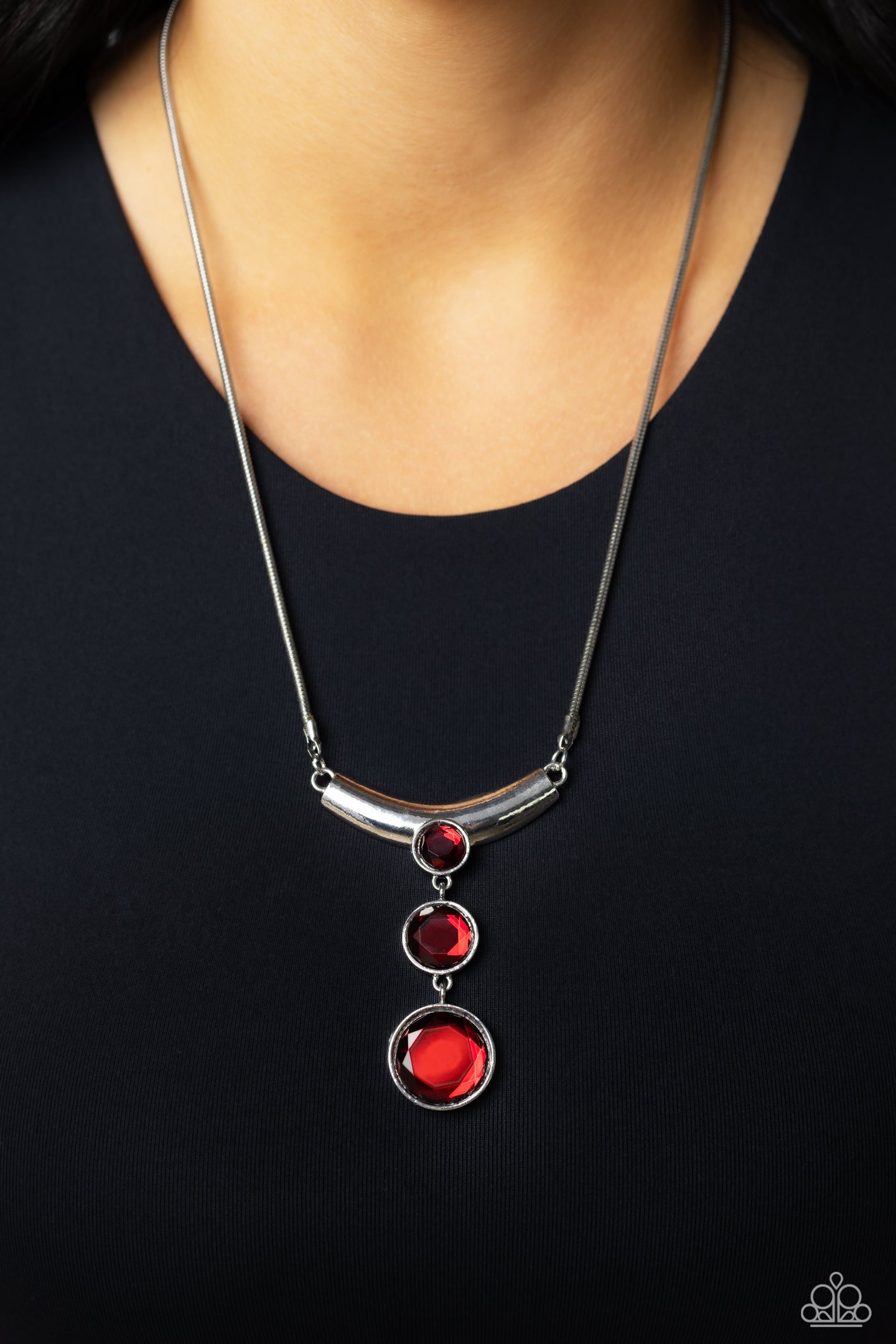 Alluring Andante - Red necklace