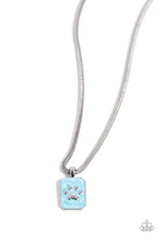 Load image into Gallery viewer, PAW to the Line - Blue necklace
