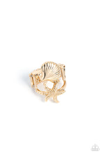 Load image into Gallery viewer, Seashell Showcase - Gold ring
