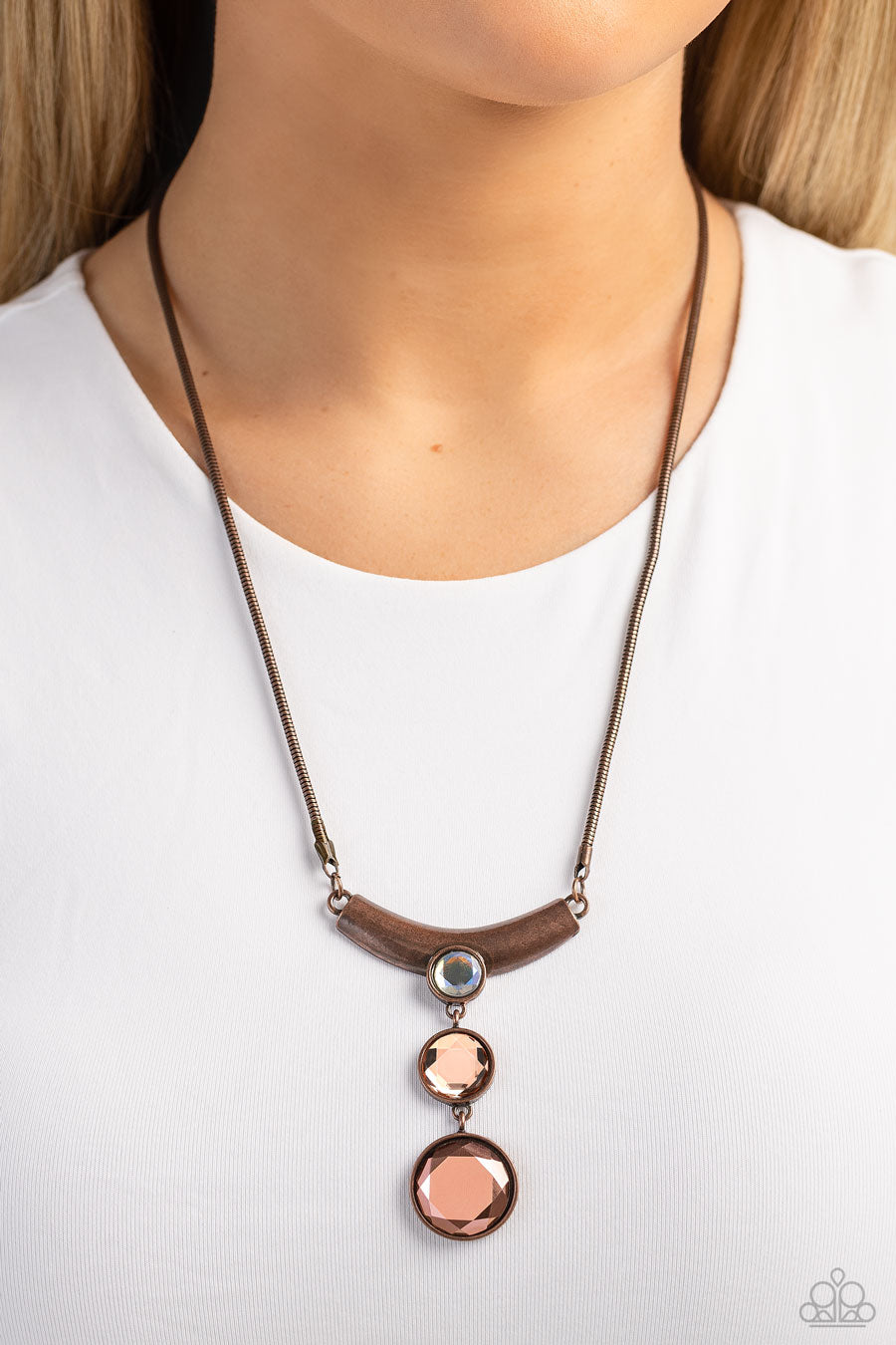 Alluring Andante - Copper necklace