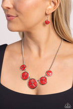 Load image into Gallery viewer, PALM Before the Storm - Red necklace
