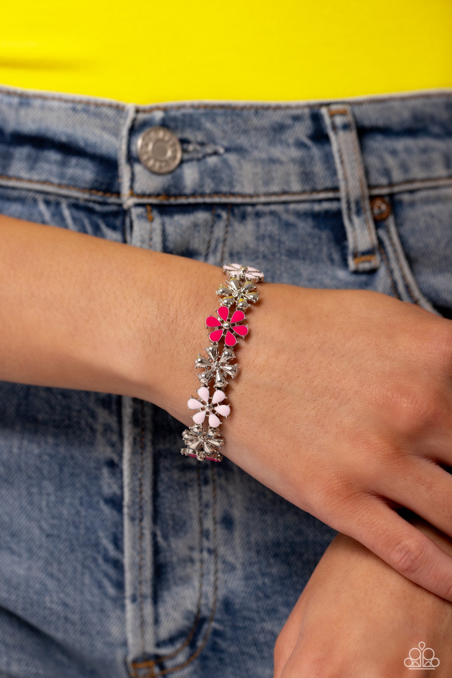 Floral Fair - Pink bracelet