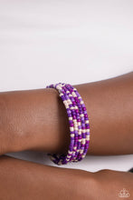Load image into Gallery viewer, Coiled Candy - Purple bracelet
