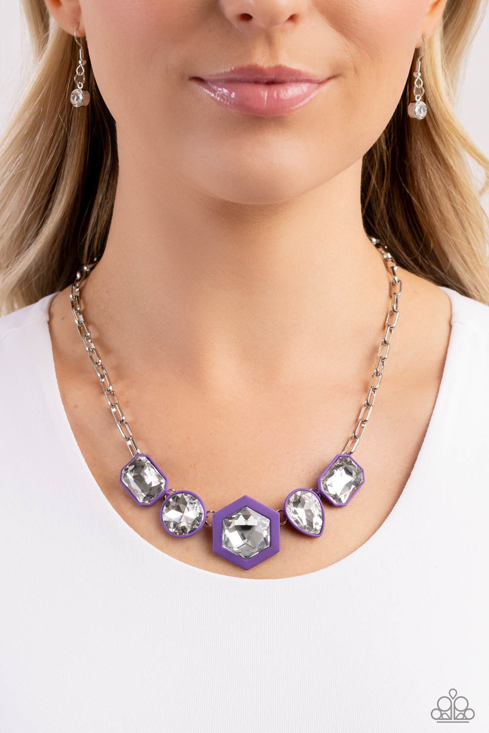 Evolving Elegance - Purple necklace