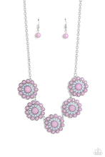 Load image into Gallery viewer, Floral Fervor - Purple necklace
