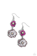 Load image into Gallery viewer, Intricate Impression - Pink earrings

