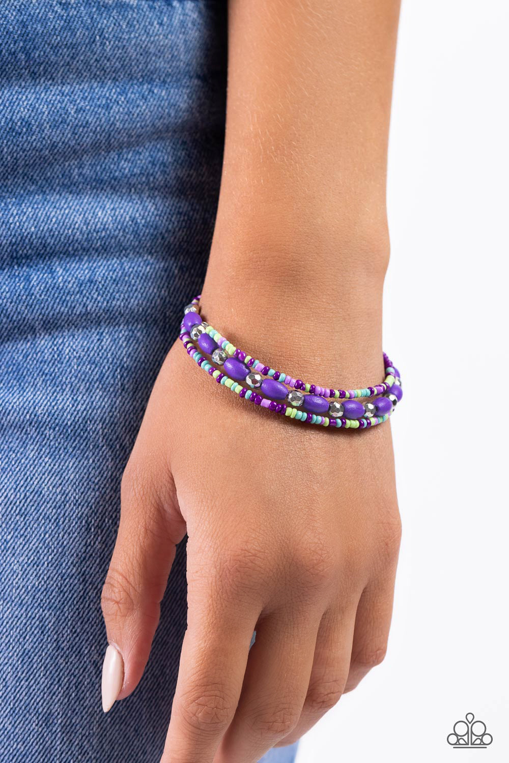 For WOOD Measure - Purple bracelet