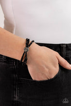 Load image into Gallery viewer, Twisted Theme - Black bracelet
