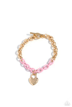 Load image into Gallery viewer, Locked and Loved - Pink bracelet
