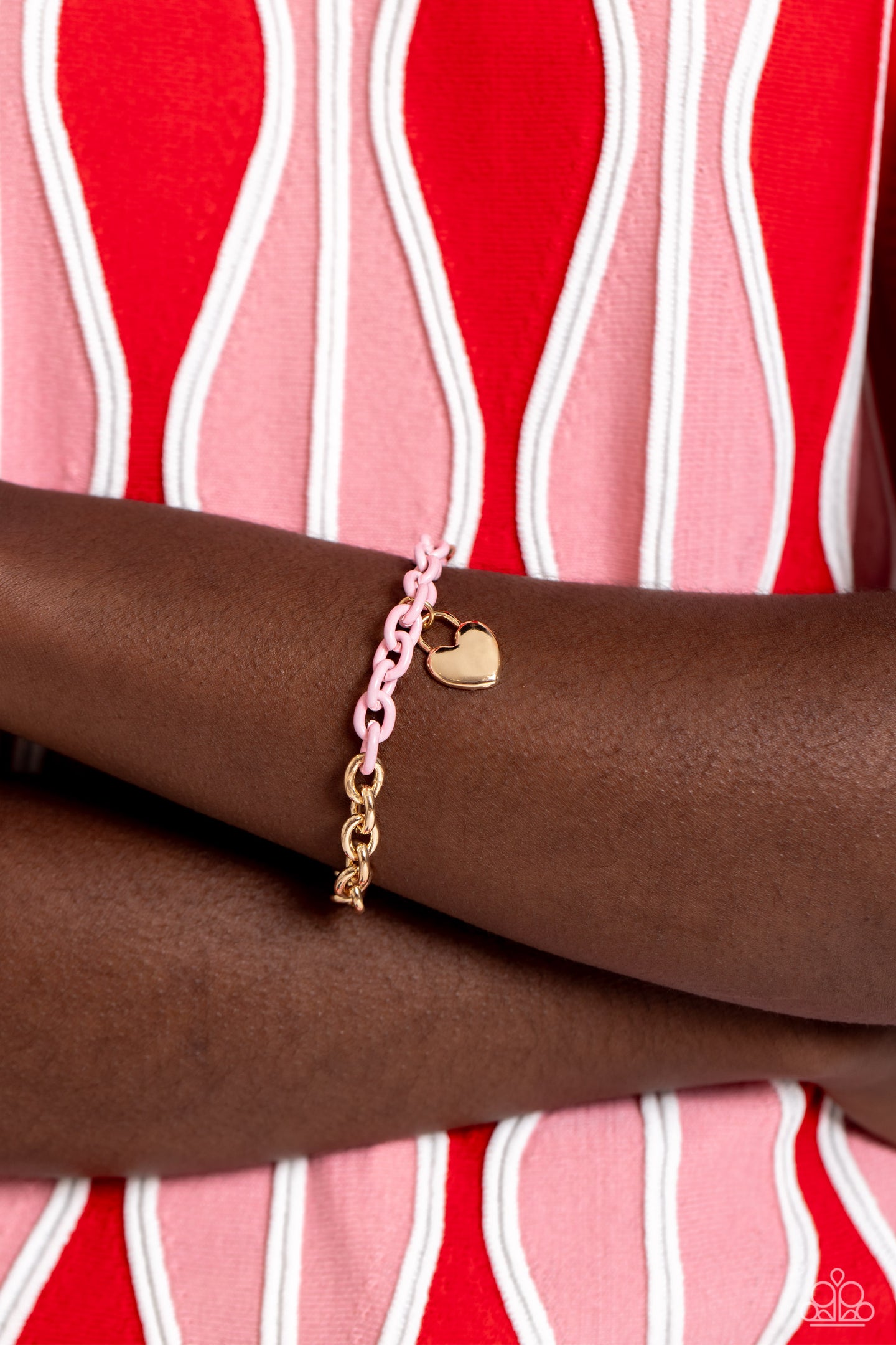 Locked and Loved - Pink bracelet