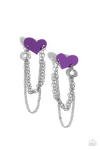 Load image into Gallery viewer, Altered Affection - Purple earrings
