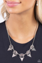 Load image into Gallery viewer, Scintillating Shimmer - Silver necklace

