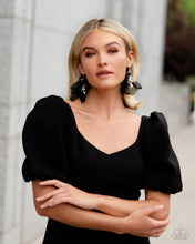 Load image into Gallery viewer, Cosmopolitan Charisma - Black earrings
