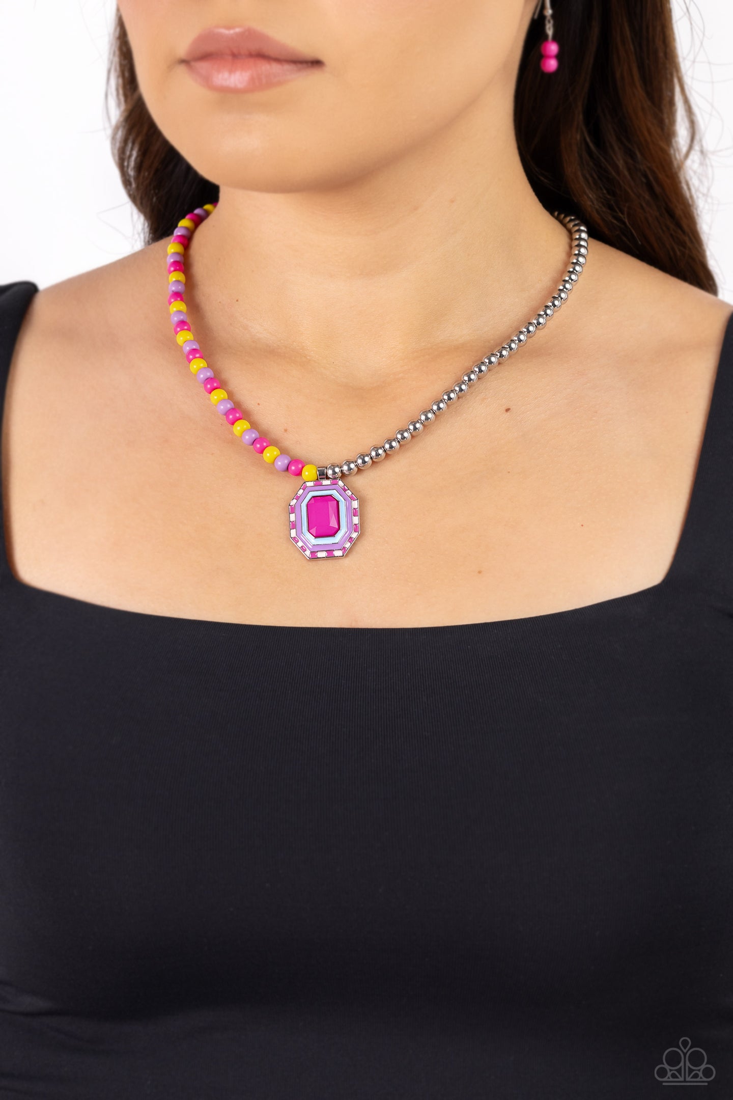 Contrasting Candy - Multi necklace